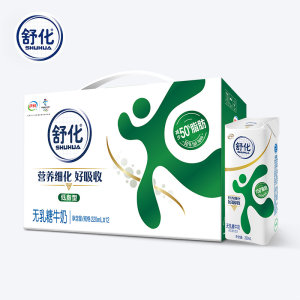 伊利 舒化 无乳糖低脂牛奶 220ml*12盒 减少50%脂肪