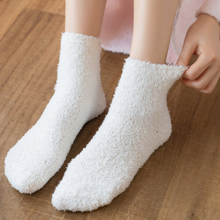 尔晴 珊瑚绒女士袜子 3双