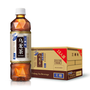 天猫超市 三得利 0脂肪0糖 乌龙茶 500ml*18瓶