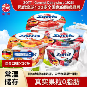 德国进口 卓德 Zott 脱脂水果酸奶 100g*20杯