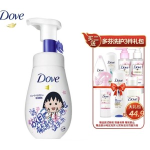 京东PLUS会员： Dove 多芬 润泽水嫩泡沫洁面乳 160ml*4（共赠洗护三件套1套）