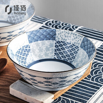 京东PLUS会员：佳佰 日式泡面碗 6英寸 2个装 *3件