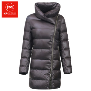 地球科学家 19款 150克鹅绒 女斜襟长款羽绒服 499元包邮