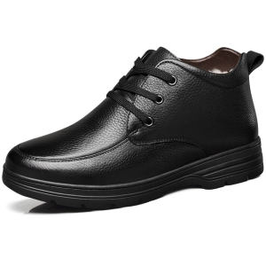 奥兰堡 真牛皮加绒皮鞋