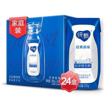 京东PLUS会员：MENGNIU 蒙牛 纯甄 常温风味酸牛奶 200g*24