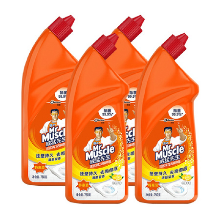 88VIP： 威猛先生 5合1洁厕液 750g*4瓶 *5件