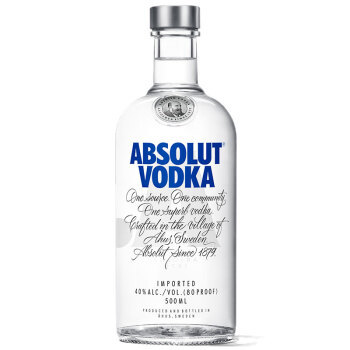 ABSOLUT VODKA 绝对伏特加 原味 500ml