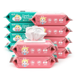 怡恩贝 einb 婴儿手口湿巾80抽*10包