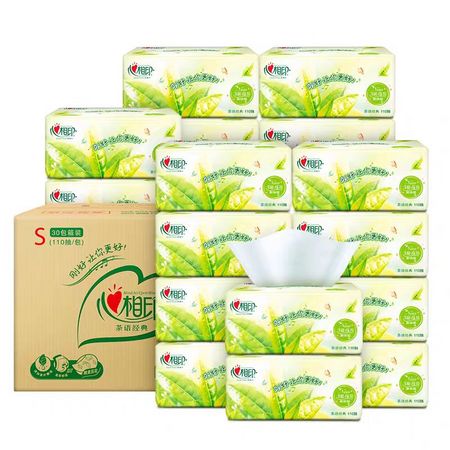 88VIP：心相印 茶语经典 抽纸 3层*110抽*30包 *5件