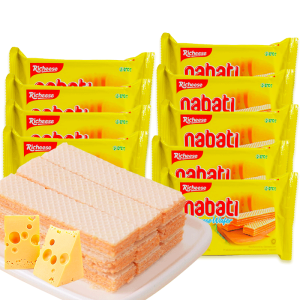 印尼进口 丽芝士 纳宝帝奶酪威化饼干5包