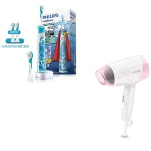 PHILIPS 飞利浦 HX6312 儿童电动牙刷+HP8120/05 电吹风
