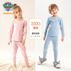 PAW PATROL 汪汪队立大功 儿童抗菌德绒保暖内衣套装