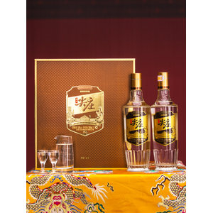 五粮浓香 尖庄 50度浓香型白酒 500ml*2瓶 礼盒装