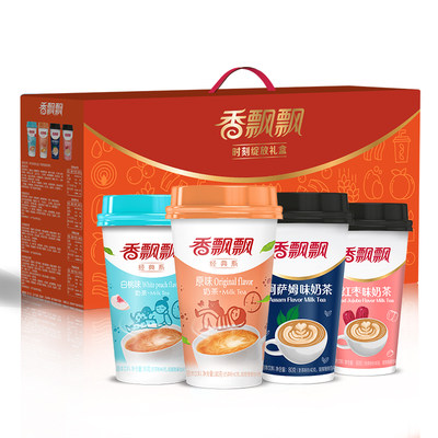 香飘飘奶茶 时刻绽放礼盒18杯