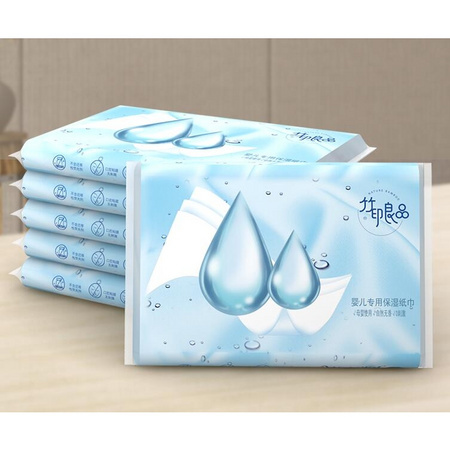 竹印良品 婴儿超柔保湿纸巾 30抽 6包装