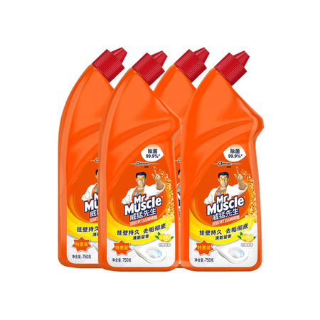88VIP：Mr Muscle 威猛先生 洁厕液 750g*4瓶 *5件