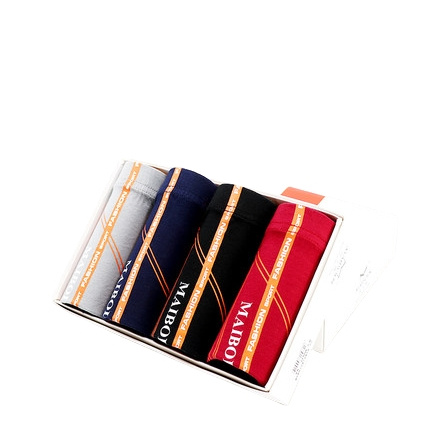 maiboln 玫宝琳 0619 男士内裤 L XL码 4条礼盒装