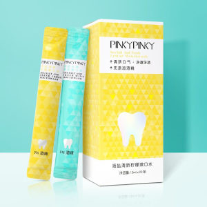 pinkypinky/缤肌 海盐柠檬/薄荷便携漱口水 20条*3件