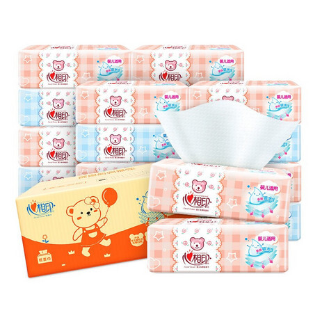 88VIP：心相印 婴儿系列 自然无香抽纸 3层*120抽*18包 *3件