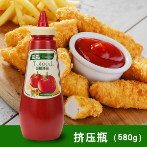呱呱 番茄沙司 挤压瓶装番茄酱  580g