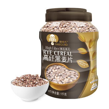 SHEGURZ 穗格氏 高纤黑麦片 1000g *6件