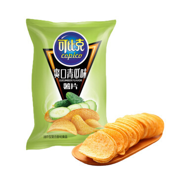 copico 可比克 薯片 爽口青瓜味 60g *5件