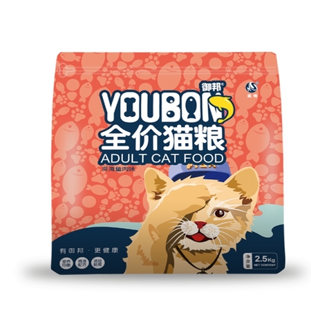 御邦 鳕鱼味 成幼通用猫粮 2.5kg *3件
