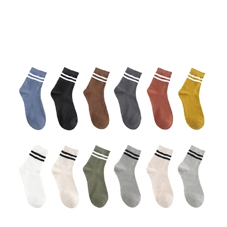 源通 女士中筒保暖纯棉袜 3双装