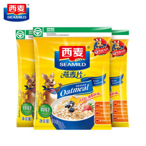 西麦 即食免煮燕麦片 1kg*3袋装