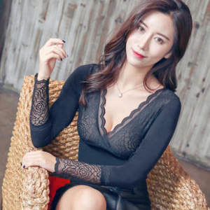 加绒打底蕾丝秋衣