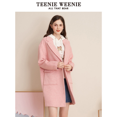 聚划算百亿补贴：Teenie Weenie TTJW88T03I 羊毛毛呢外套