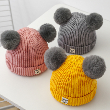 小心肝 儿童毛线帽 1个装