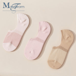 曼妮芬 棉质生活 女士防臭短袜浅口船袜 3双 25元包邮