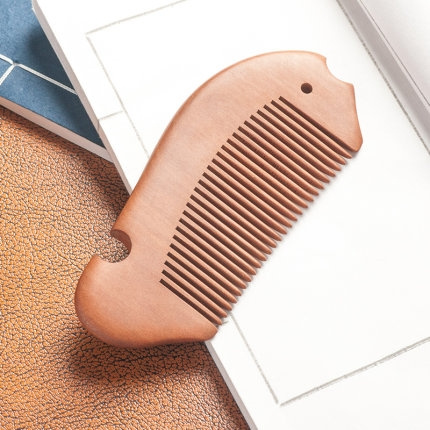 天天见 天然桃木梳 12cm