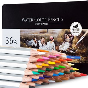 deli 得力 6522 彩色铅笔 36色 附赠毛笔 *7件