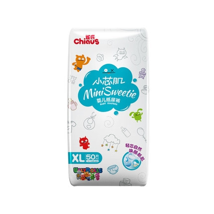 88VIP：Chiaus 雀氏 小芯肌 婴儿纸尿裤 XL50片