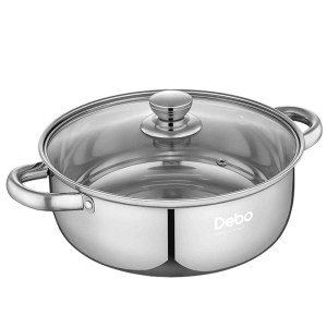 DEBO 德铂 不锈钢汤锅 26cm