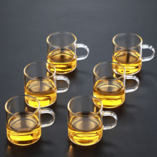 灶艺 耐热玻璃茶杯 100ml 6只装