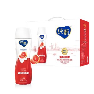 蒙牛 纯甄 轻酪乳酸牛奶 红西柚口味 230g*10瓶*3件 127.28元