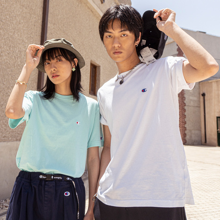 Champion 冠军 C3-110913 男女同款小C刺绣圆领T恤