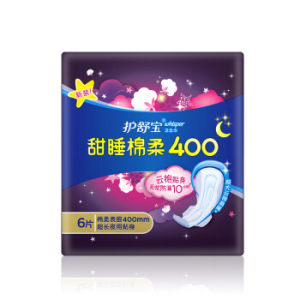 whisper 护舒宝 甜睡棉柔超长夜用卫生巾 400mm*6片 *13件