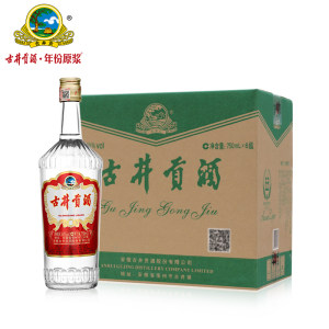 古井贡酒 老玻贡 50度浓香型白酒 750ml*6瓶 大牌口粮酒