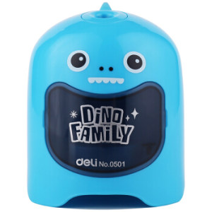 deli 得力 0501 小恐龙造型电动卷笔刀 蓝色 *3件 +凑单品
