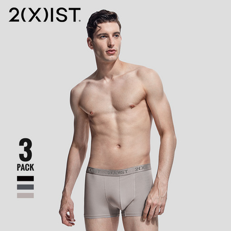 2XIST 男士抗菌透气运动内裤 3条