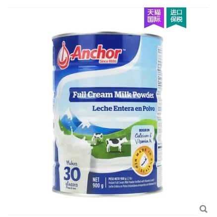 Anchor 安佳 成人奶粉全脂罐装 900G