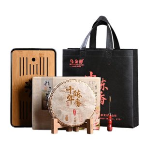 乌金醇 10年陈 易武明前头芽 普洱茶熟茶饼 357g 79元包邮