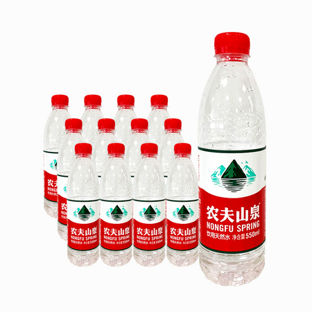 聚划算百亿补贴：农夫山泉 天然饮用水 550ml*12瓶