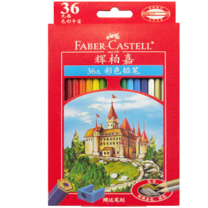 Faber-castell 辉柏嘉 油性彩色铅笔 36色 赠笔刨