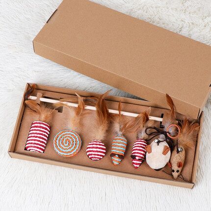 Petties＆Sweeties 逗猫玩具套装 7件套 盒装