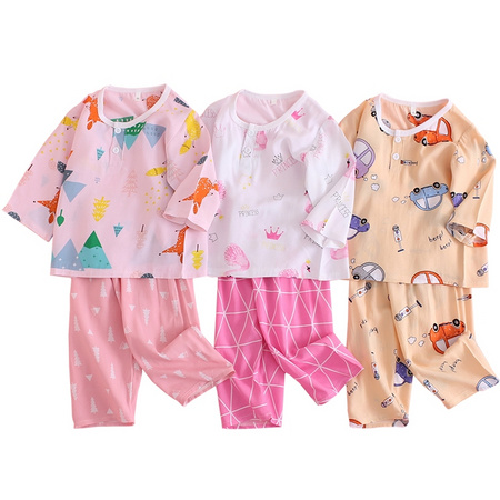 淘可鸭 儿童薄款棉绸睡衣 家居服